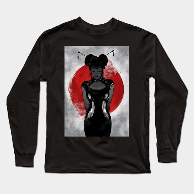 Geisha Long Sleeve T-Shirt by nabakumov